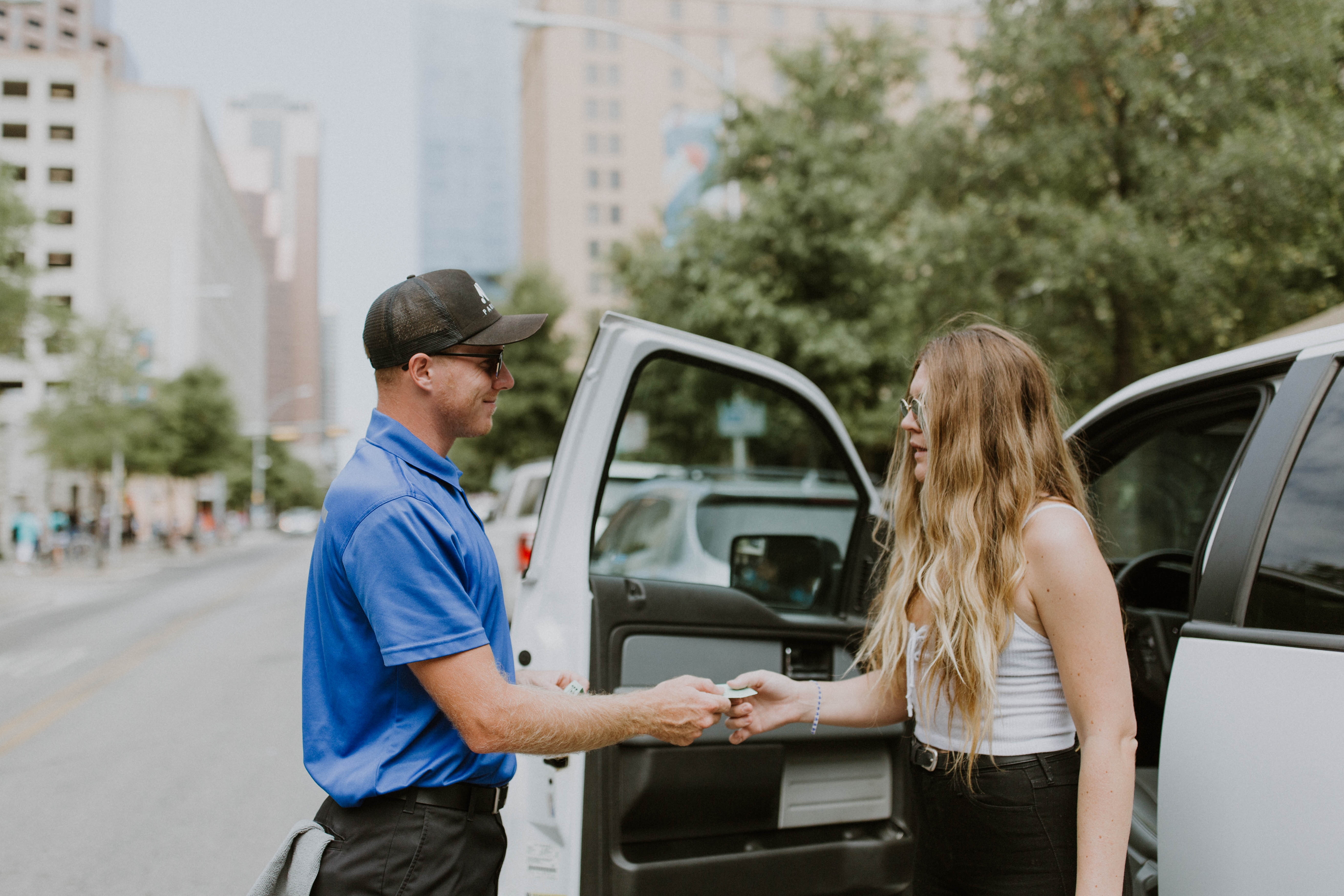 Valet service in action