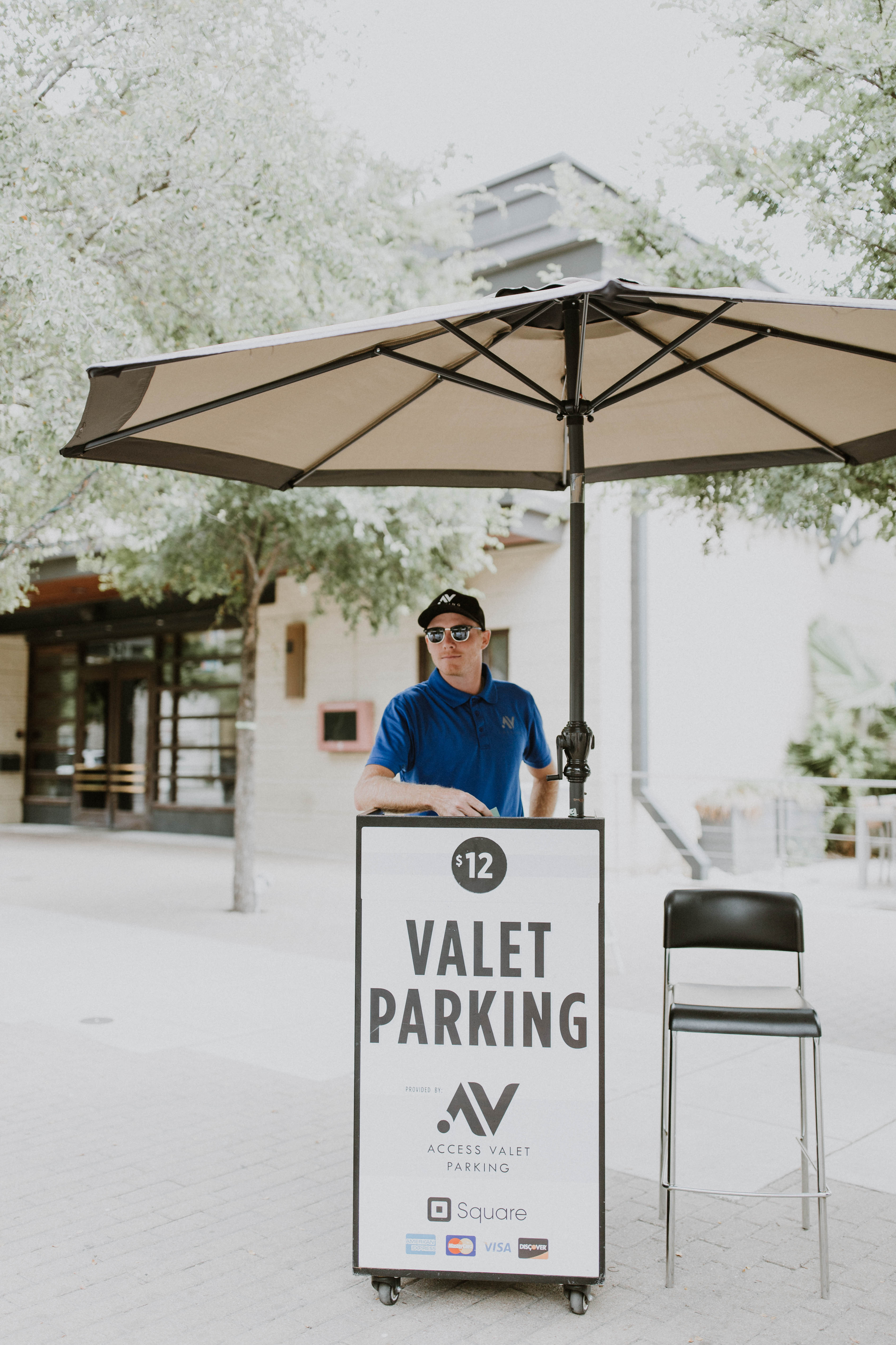 Valet team member providing excellent service